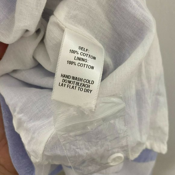 Lulu's Blue and White Striped Off-Shoulder Midi Dress - Picture 6 of 10